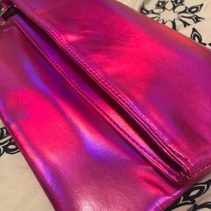 Pink Holographic handbag Clutch